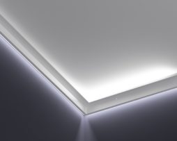 3 Metri Cornice Angolare In Gesso Bi Emissione Illuminazione Indiretta