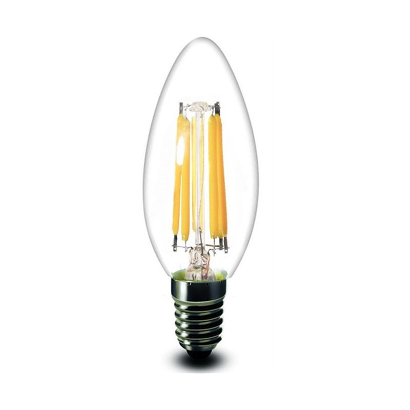 Lampadina LED 4W Filamento Candela C35 E14