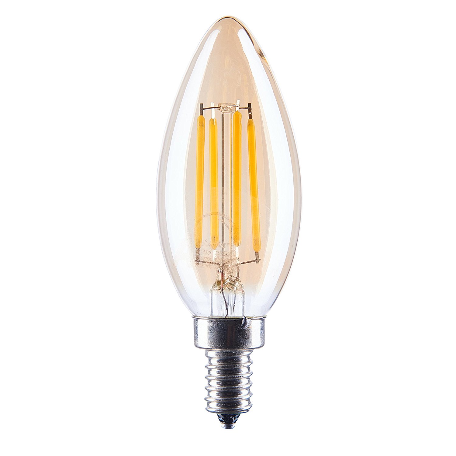 De Sanctis Light & Design – LAMPADINA LED CANDELA AMBRATA E14 2W