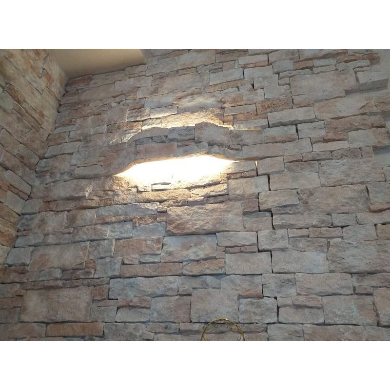 Pietra Espansa Scura - Pannelli per parete in PVC finta pietra